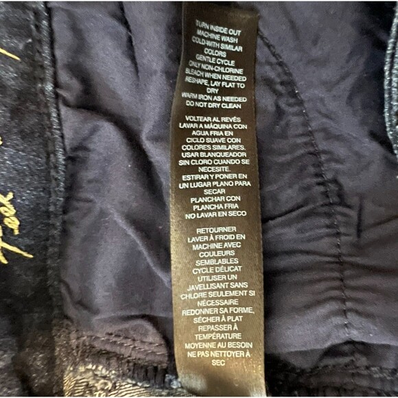 WHBM White House Black Market Skinny Flare Jeans Women's 6R Lowrise Dark Wash - Picture 10 of 13